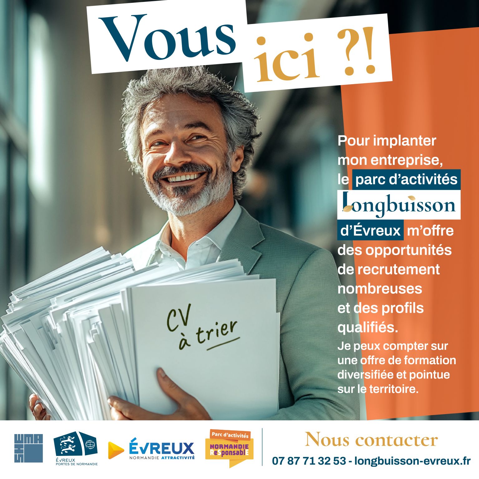 Implantez votre entreprise à Long Buisson 3, parc d'activités à Évreux